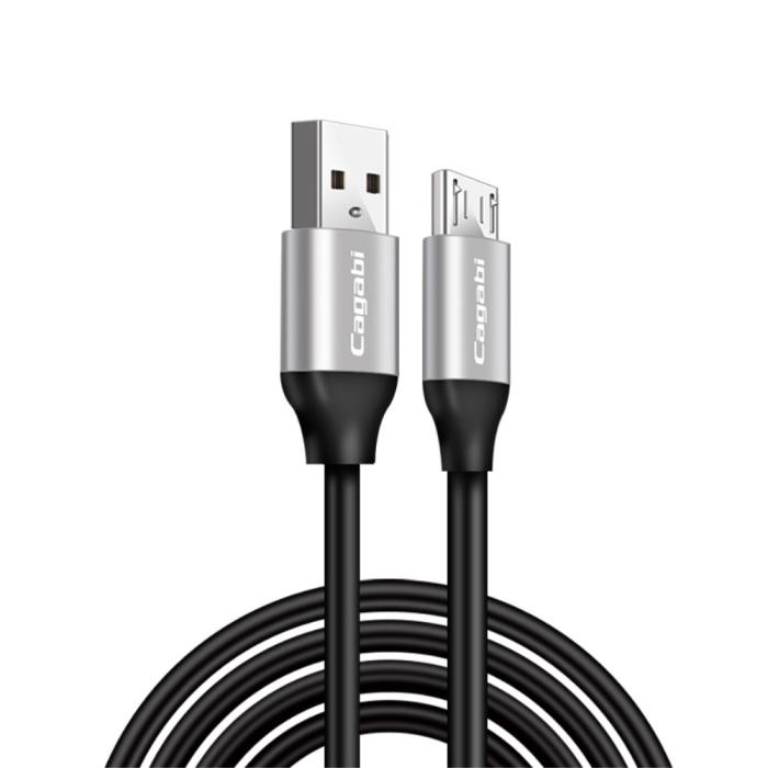 Bild 1, Cababi Micro USB Quick Charge 1 m - Silver