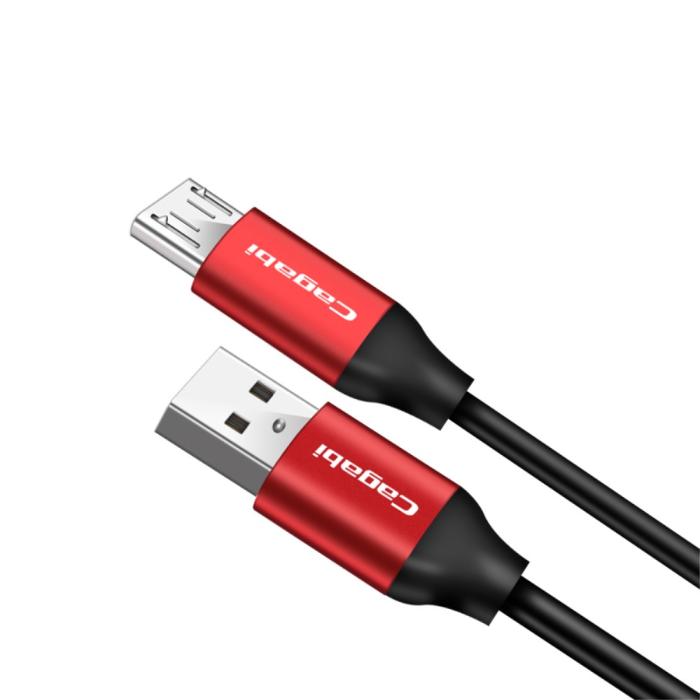 Bild 1, Cababi Micro USB Quick Charge 1 m - Röd