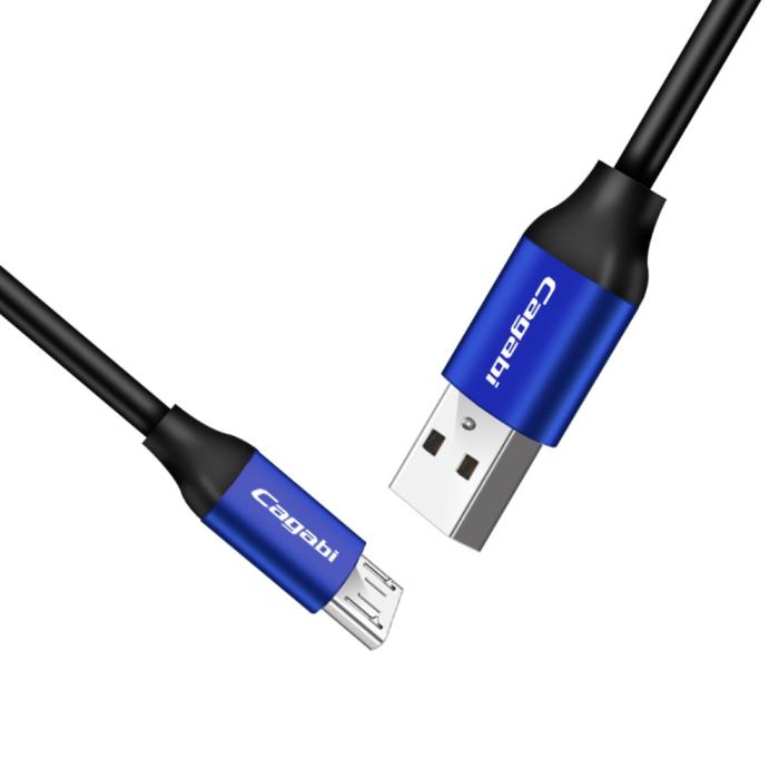 Bild 2, Cababi Micro USB Quick Charge 1 m - Blå