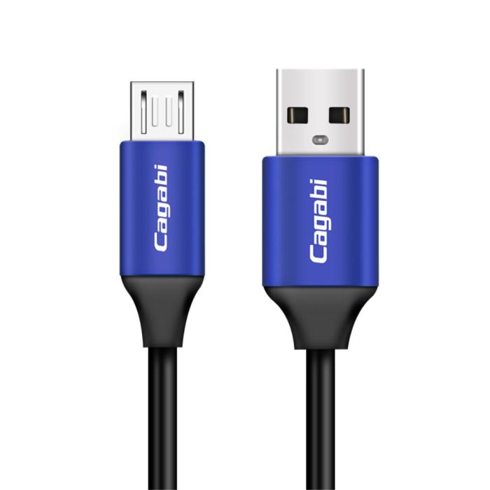 Bild 3, Cababi Micro USB Quick Charge 1 m - Blå
