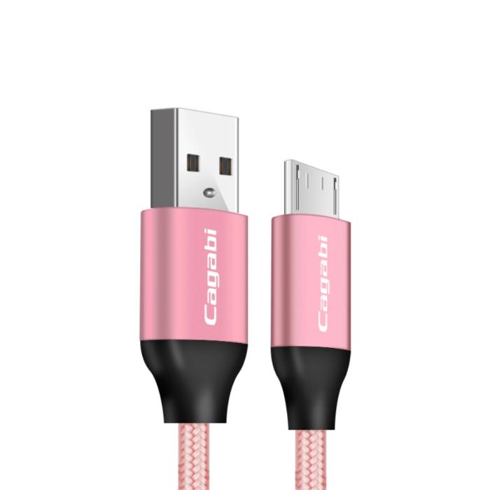 Bild 1, Cababi Micro USB Quick Charge 1 m - Roséguld