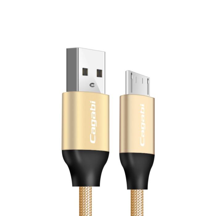 Bild 1, Cababi Micro USB Quick Charge 1 m - Guld