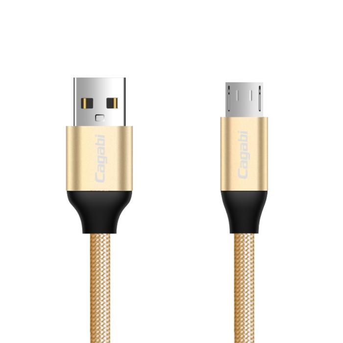 Bild 2, Cababi Micro USB Quick Charge 1 m - Guld