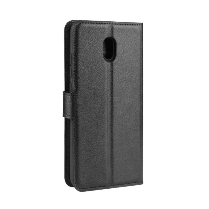 Bild 4, Xiaomi Redmi 8A - Litchi Plånboksfodral - Svart
