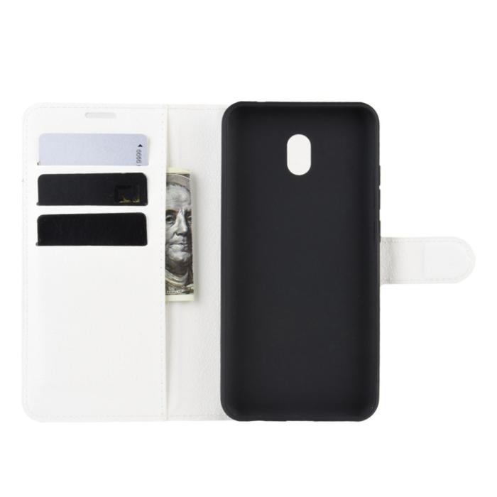 Bild 4, Xiaomi Redmi 8A - Litchi Plånboksfodral - Vit