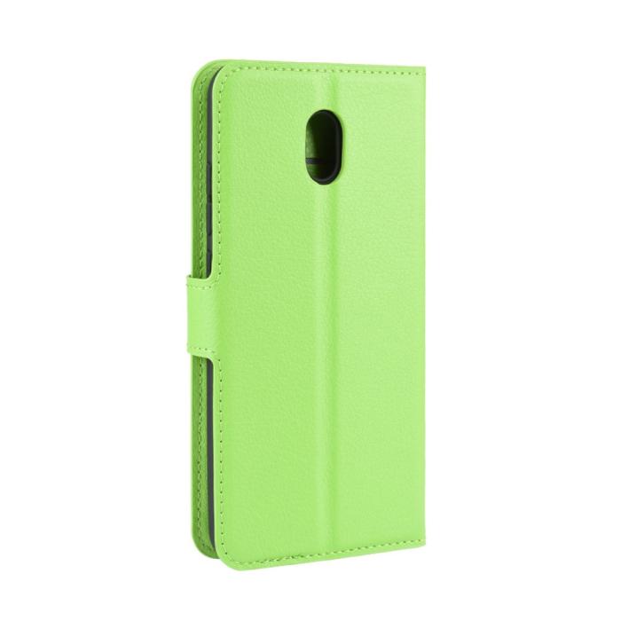 Bild 3, Xiaomi Redmi 8A - Litchi Plånboksfodral - Grön