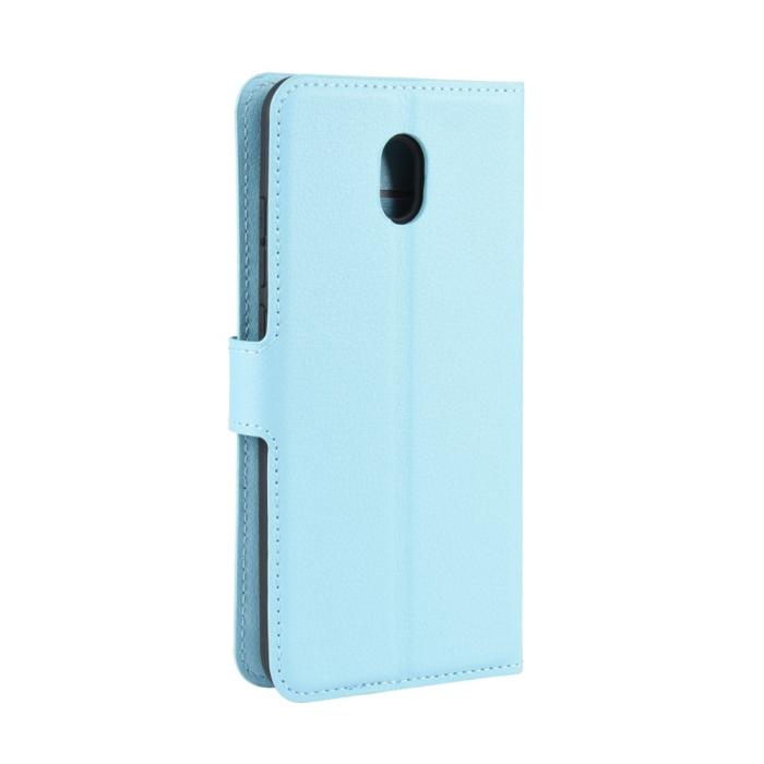 Bild 3, Xiaomi Redmi 8A - Litchi Plånboksfodral - Ljus Blå