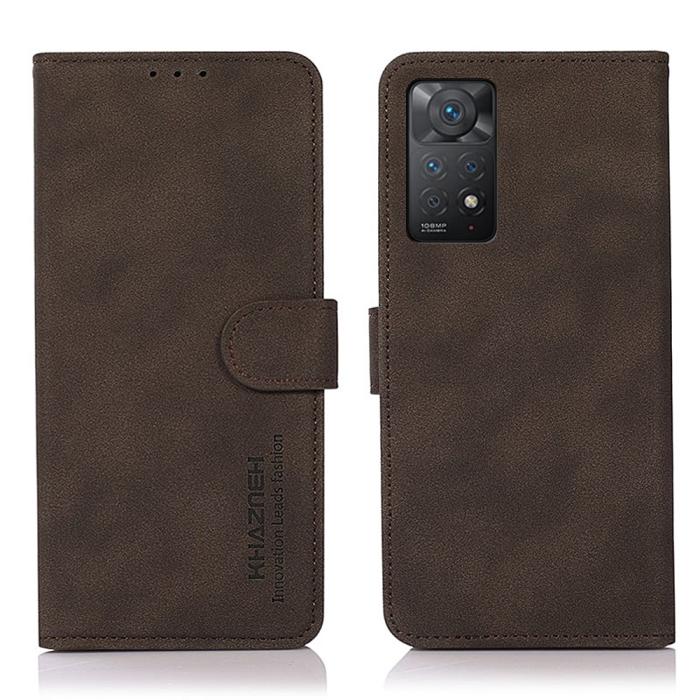 Bild 1, KHAZNEH Xiaomi Redmi Note 11 Pro 5G Fodral Retro Läder Brun