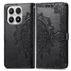 Xiaomi 17 Fodral L&auml;der Mandala Svart