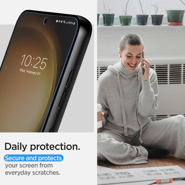 Bild 6, Spigen Galaxy S23 2-PACK Neo Flex HD Skärmskydd