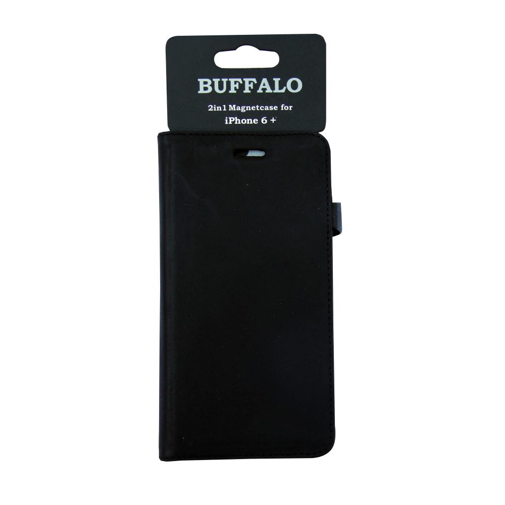 Buffalo iPhone 6 Plus Fodral 2in1 Äkta Läder Svart