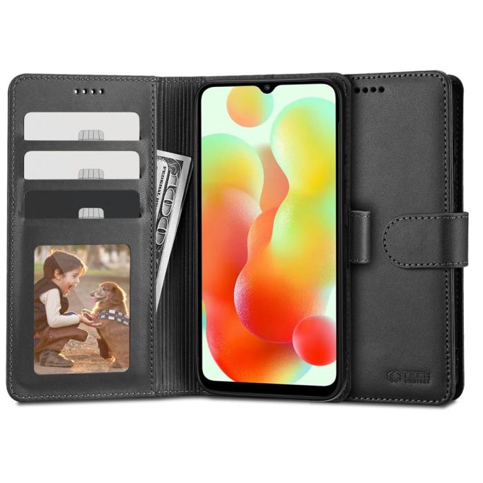 Bild 1, Tech-Protect Xiaomi Redmi 12C Fodral Läder Svart