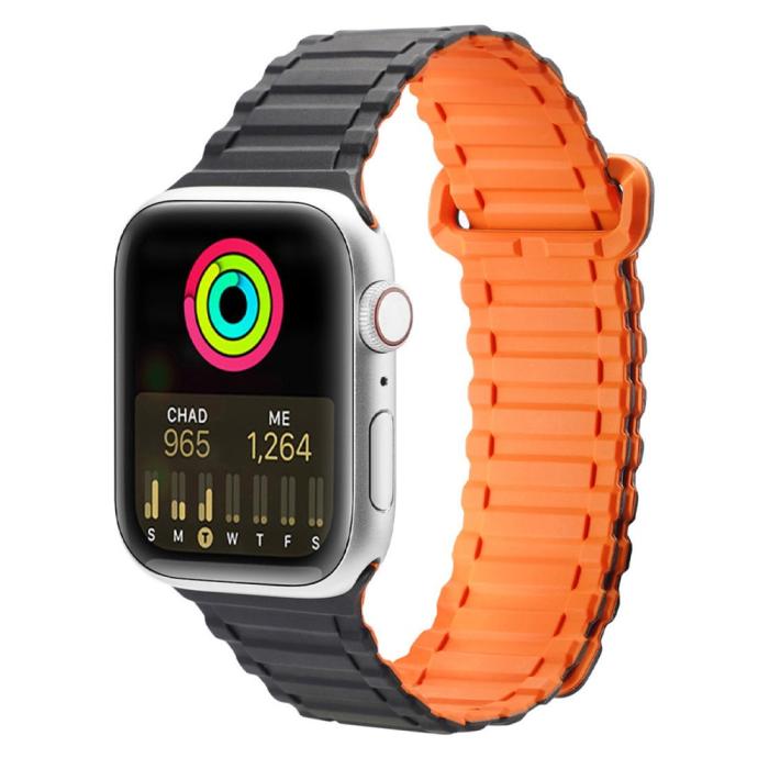 Bild 2, DUX DUCIS Apple Watch 38/40/41 mm Armband Magnetisk Silikon