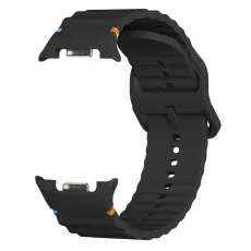 KALEBOL Galaxy Watch 8 46/44/40 mm Armband Wave Svart