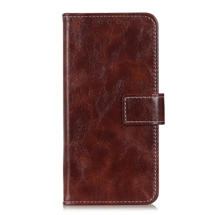 Bild 2, Samsung Galaxy S22 Fodral Retro Crazy Horse Brun