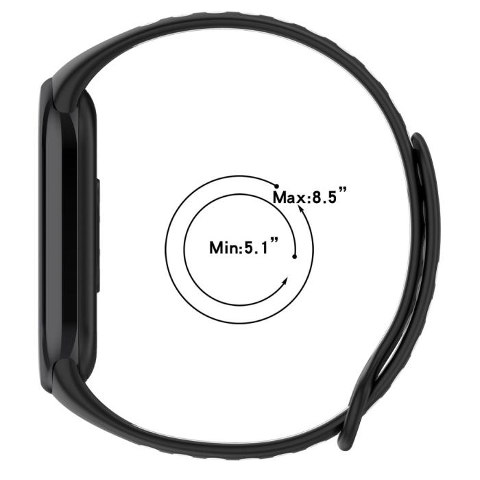 Bild 6, Xiaomi Smart Band 9/8 Träningsarmband Dual-Color Svart/Blå