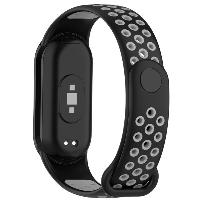 Bild 1, Xiaomi Smart Band 9/8 Träningsarmband Dual-Color Svart/Grå