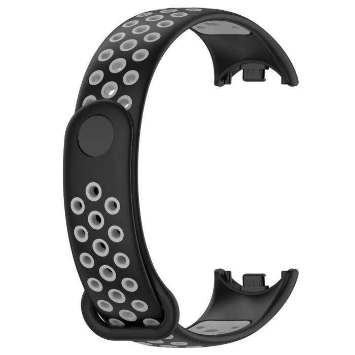 Bild 4, Xiaomi Smart Band 9/8 Träningsarmband Dual-Color Svart/Grå