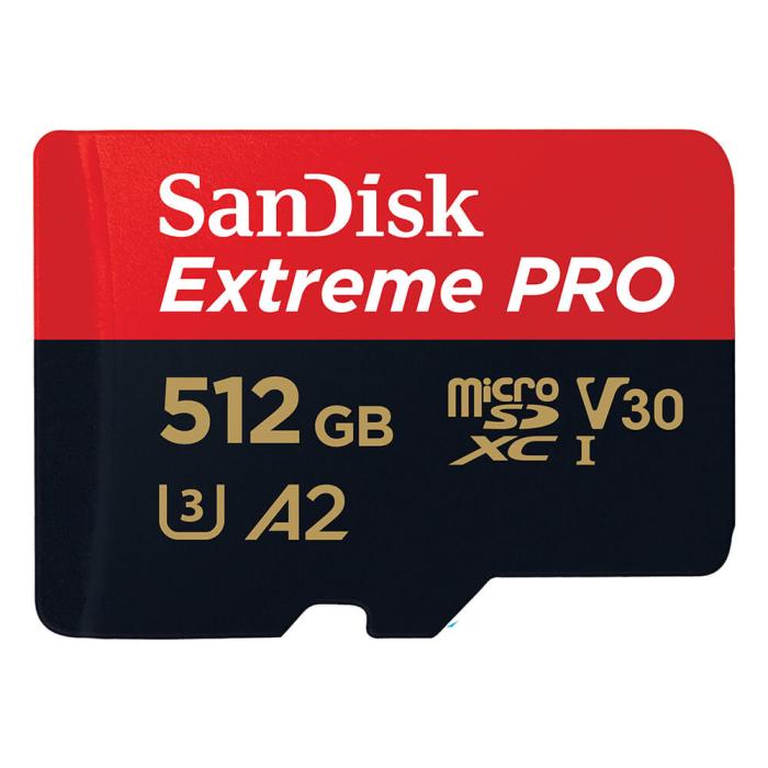 Bild 1, SanDisk MicroSDXC Extreme Pro 512 GB 200MB/s Inkl. Adapter