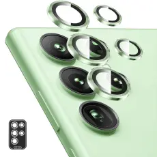 ENKAY Samsung Galaxy S25 Ultra Linsskydd Gr&ouml;n