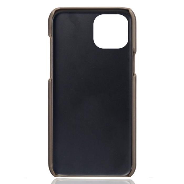 Bild 4, iPhone 15 Skal Läder Med 2 Kortfack Grå