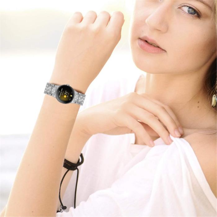Bild 4, Rhinestone Metallarmband Google Pixel Watch / Watch 2