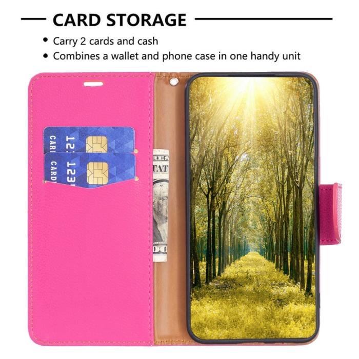 Bild 2, Xiaomi Redmi Note 12 Pro 5G Fodral Shark Solid Läder Rosa