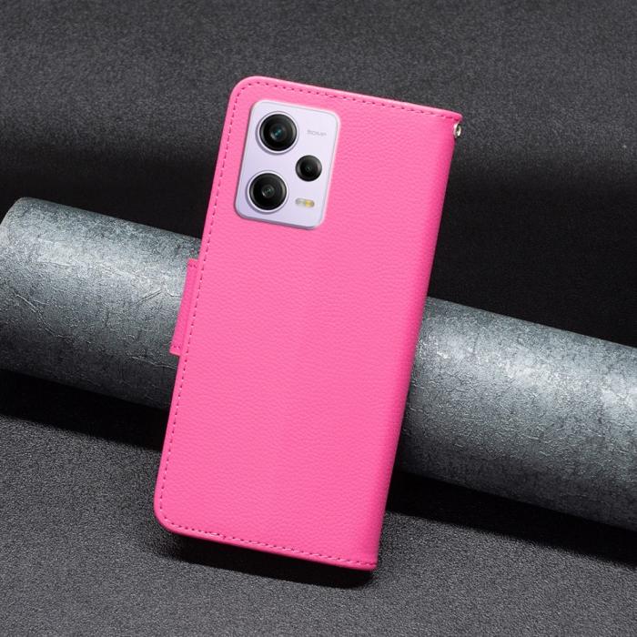 Bild 4, Xiaomi Redmi Note 12 Pro 5G Fodral Shark Solid Läder Rosa
