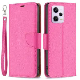 Xiaomi Redmi Note 12 Pro 5G Fodral Shark Solid Läder Rosa