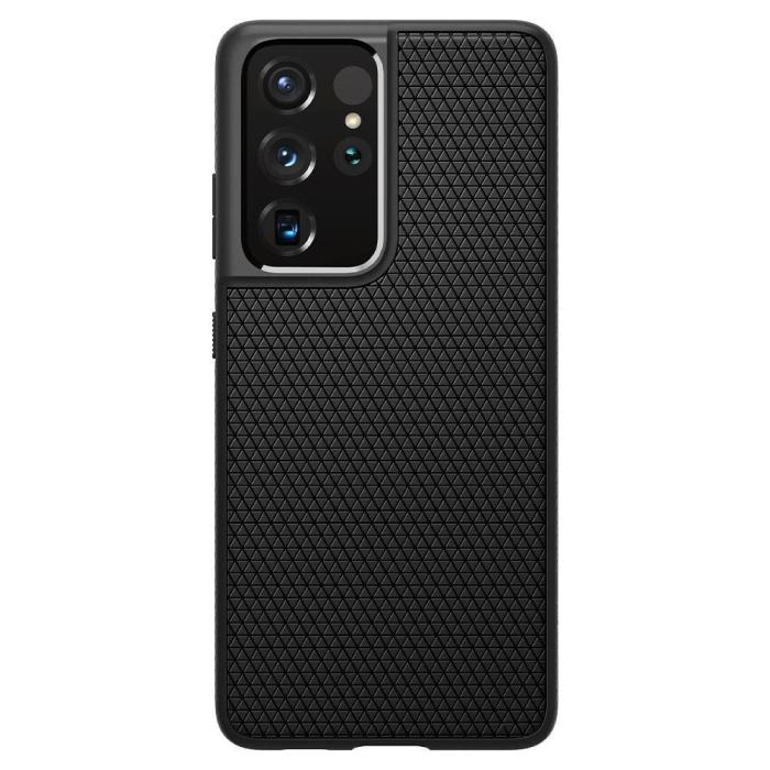 Bild 3, Samsung Galaxy S21 Ultra - Spigen Liquid Air Skal - Matt Svart