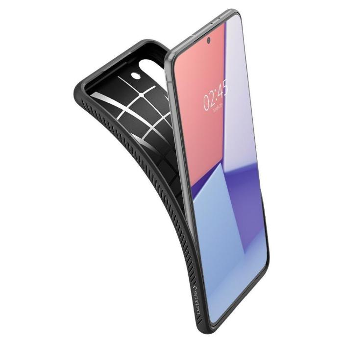 Bild 4, Samsung Galaxy S21 Plus - Spigen Liquid Air Skal - Matt Svart