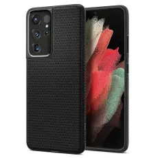 Samsung Galaxy S21 Ultra - Spigen Liquid Air Skal - Matt Svart