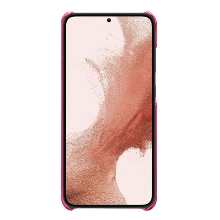 Bild 2, KSQ Samsung Galaxy S23 Plus Skal Läderbelagt Rosa