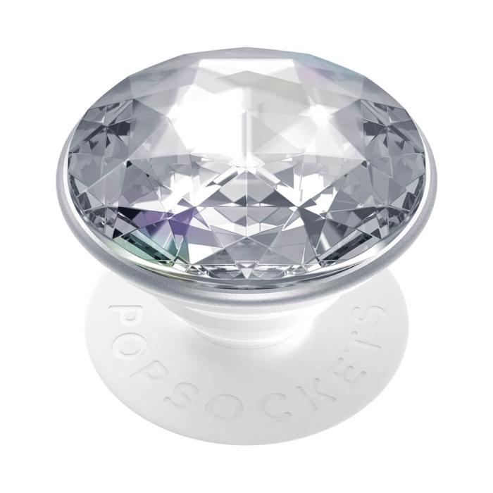 Bild 3, PopSockets Avtagbart Grip med Ställfunktion Premium Disco Crystal Silver