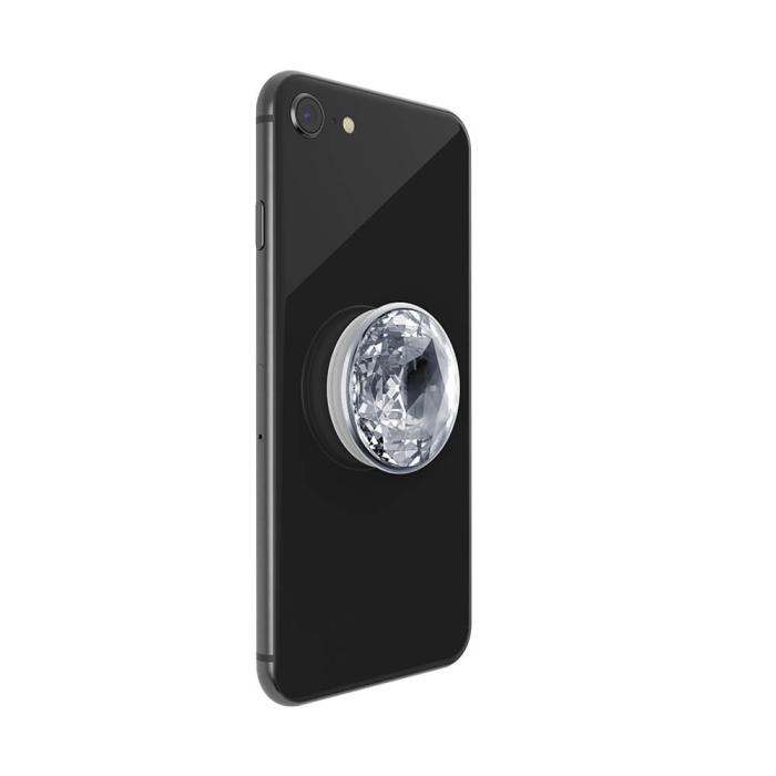 Bild 5, PopSockets Avtagbart Grip med Ställfunktion Premium Disco Crystal Silver