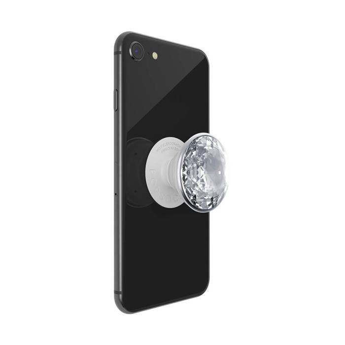 Bild 6, PopSockets Avtagbart Grip med Ställfunktion Premium Disco Crystal Silver