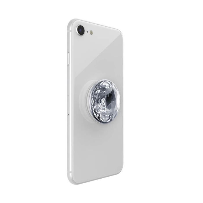 Bild 7, PopSockets Avtagbart Grip med Ställfunktion Premium Disco Crystal Silver