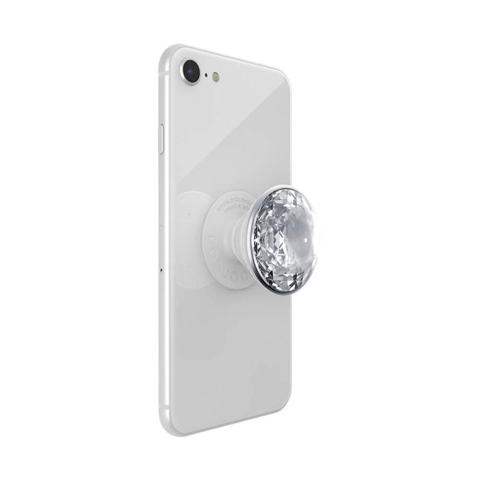 Bild 8, PopSockets Avtagbart Grip med Ställfunktion Premium Disco Crystal Silver