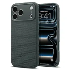 Spigen iPhone 18 Pro / 17 Pro Skal Liquid Air Gr&ouml;n