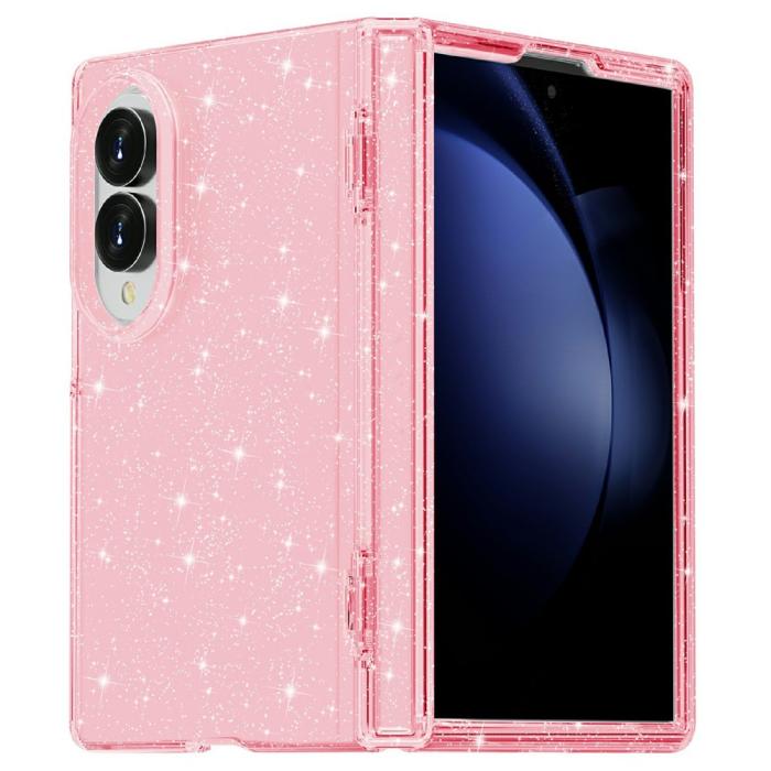 Bild 2, Samsung Galaxy Z Fold 8 Skal Glitter TPU Rosa