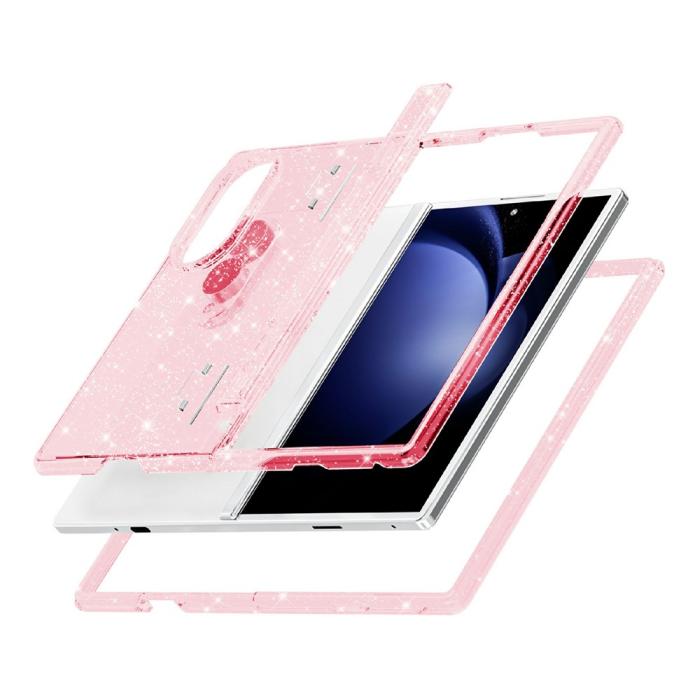 Bild 4, Samsung Galaxy Z Fold 8 Skal Glitter TPU Rosa