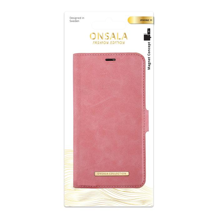 Bild 2, ONSALA iPhone 11 2in1 Magnet Fodral / Skal Dusty Pink
