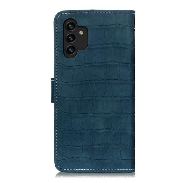 Bild 3, Samsung Galaxy A13 4G Fodral Krokodil Textur Grön