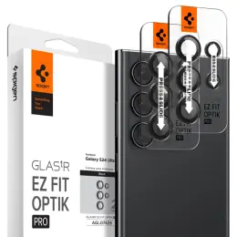 Spigen Galaxy S24 Ultra 2-PACK Optik.tR "Ez Fit" Linsskydd Svart