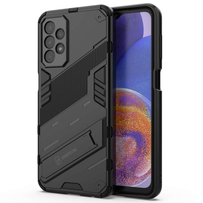 Bild 2, Samsung Galaxy A23 5G Skal Shockproof Hybrid Kickstand Svart