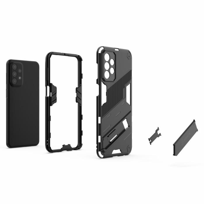 Bild 3, Samsung Galaxy A23 5G Skal Shockproof Hybrid Kickstand Svart