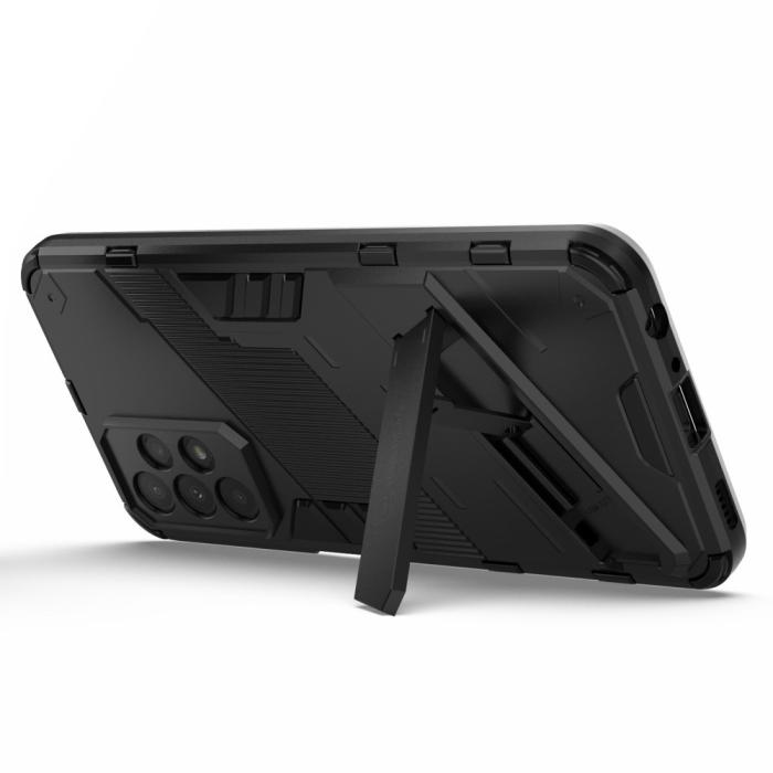 Bild 4, Samsung Galaxy A23 5G Skal Shockproof Hybrid Kickstand Svart