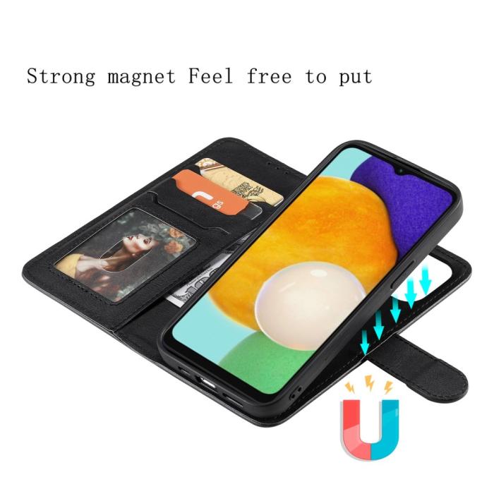Bild 3, Samsung Galaxy A04s / A13 5G 2in1 Magnet/Plånboksfodral Svart