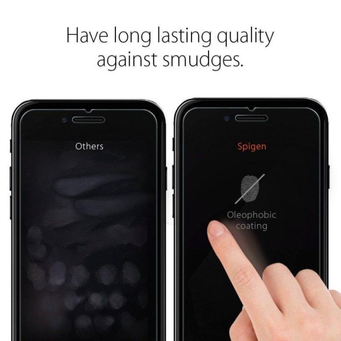 Bild 6, Spigen iPhone 7/8/SE Skärmskydd Slim Glas.tR Härdat Glas