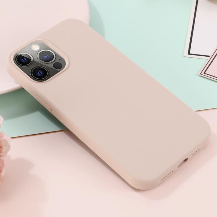 Bild 6, iPhone 15 Pro Skal MagSafe Silikon Ljus Rosa